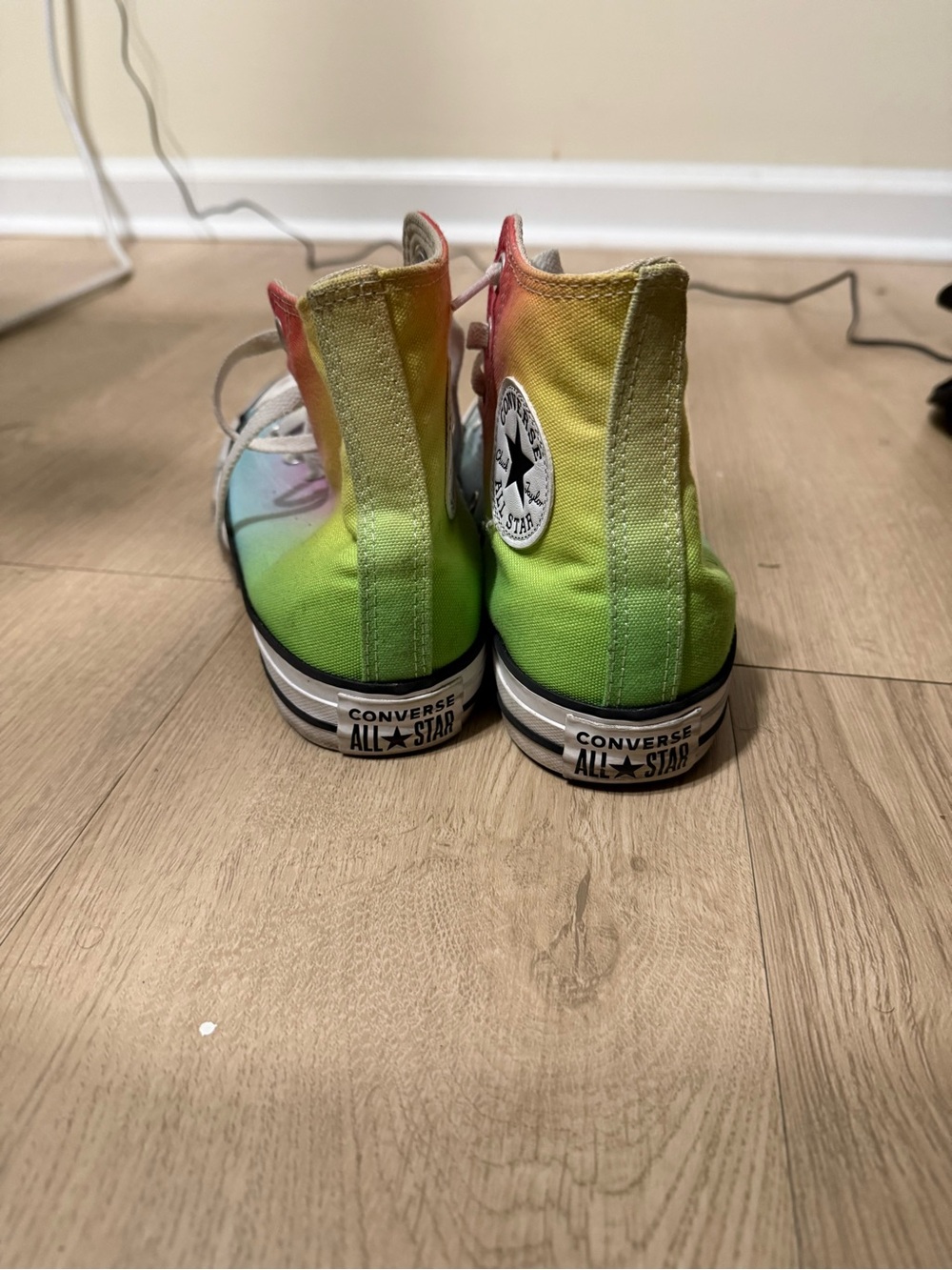 Converse High-Top Rainbow Canvas Sneakers - Picture 3 of 6